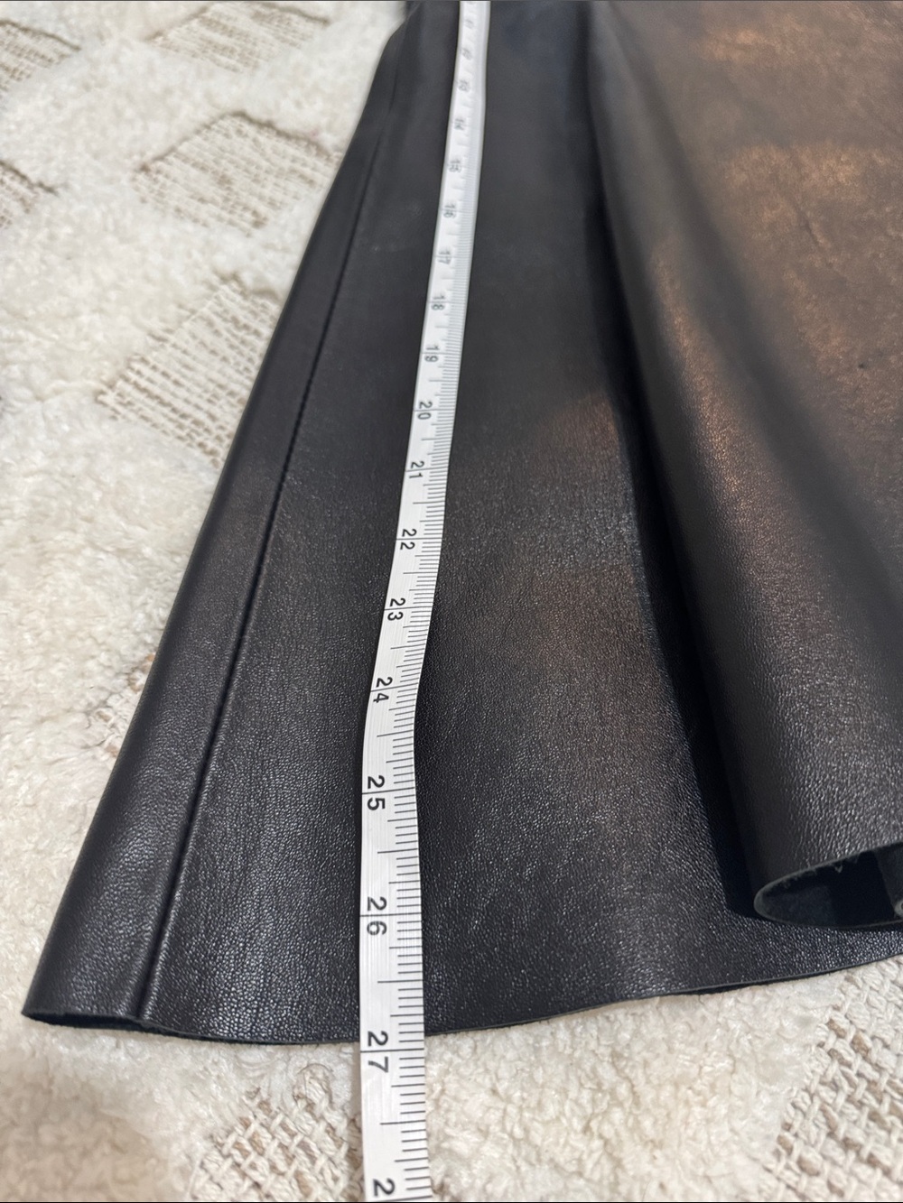 Veronique Branquinho 100% Leather Asymmetrical Wrap Skirt — Size 38 - Picture 12 of 13